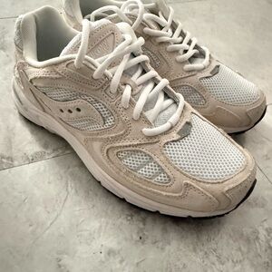 Saucony White and Cream Women's Sneakers